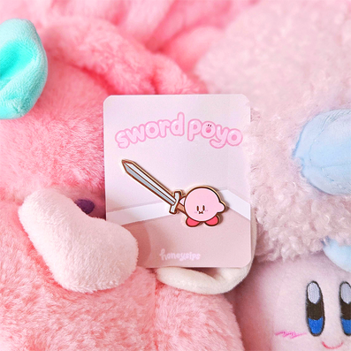 Sword Poyo Enamel Pin