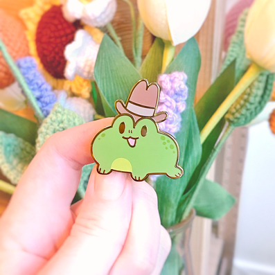 Cowboy Froggy Enamel Pin