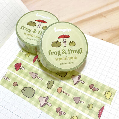 Frog &amp; Fungi Washi Tape